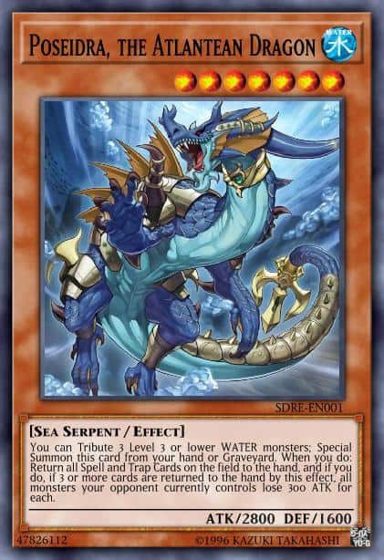 Poseidra, the Atlantean Dragon - (Realm of the Sea Emperor Structure) - (SDRE-EN001) - (Ultra Rare)(ITL)