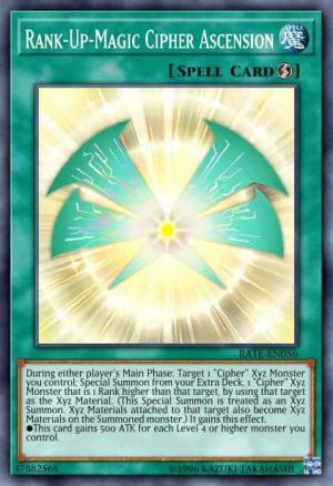 Rank-Up-Magic Cipher Ascension - (Raging Tempest) - (RATE-EN056) - (Common)