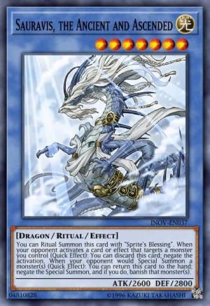 Sauravis, the Ancient and Ascended - (Amazing Defenders) - (AMDE-EN051) - (Rare)