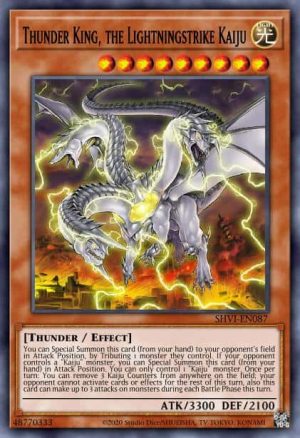 Thunder King, the Lightningstrike Kaiju - (Shining Victories) - (SHVI-EN087) - (Rare)