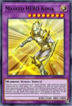 Masked HERO Koga - (HERO Strike Structure) - (SDHS-EN042) - (Super Rare)
