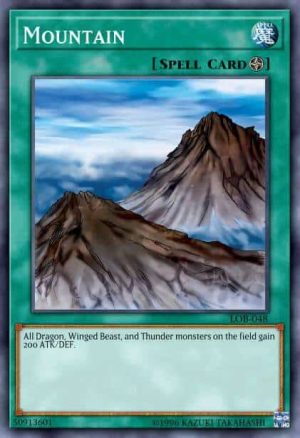 Mountain - (Starter Kaiba Evolution) - (SKE-034) - (Common)(Damaged)
