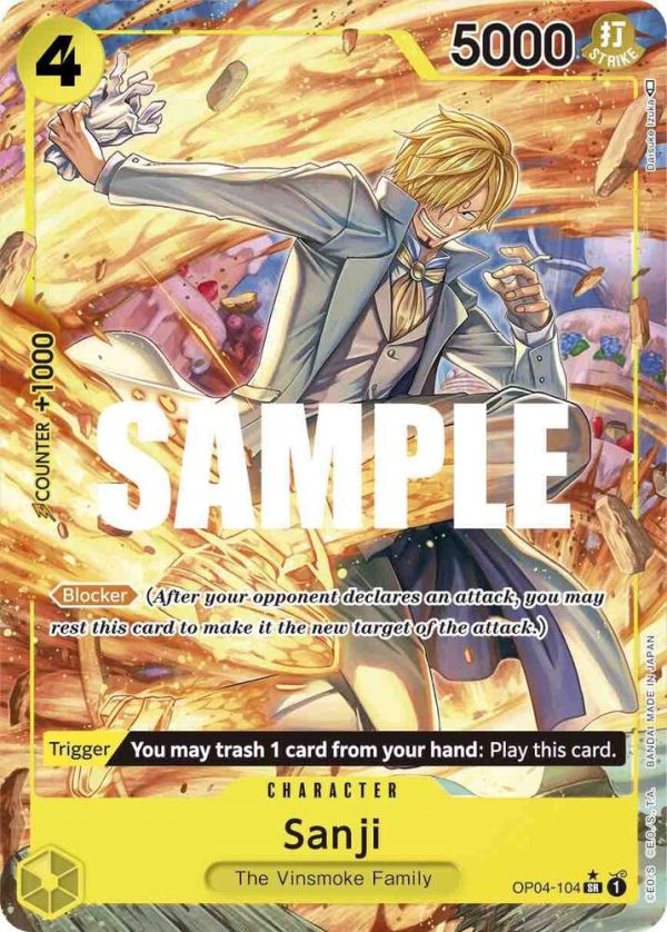 Sanji (104) (Alternate Art) - Kingdoms of Intrigue (OP04)