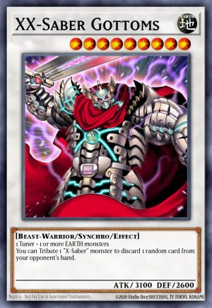 XX-Saber Gottoms - (Platinum Secret Rare)- (Quarter Century Bonanza) - (RA03-EN226)