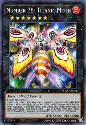 Number 28: Titanic Moth - (Duelist Saga) - (DUSA-EN013) - (Ultra Rare)