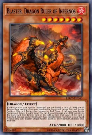 Blaster, Dragon Ruler of Infernos - (Lord of the Tachyon Galaxy) - (LTGY-EN040) - (Rare)