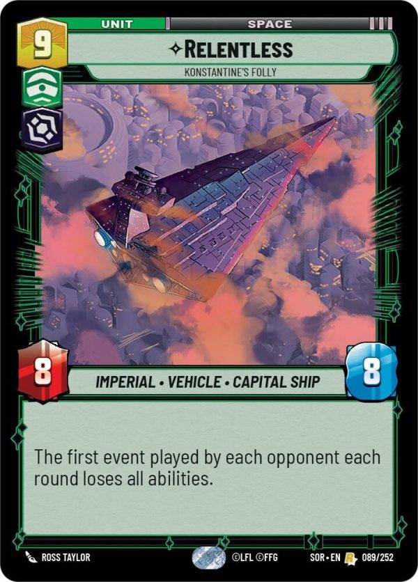 Relentless - Konstantine's Folly - Spark of Rebellion (SOR)