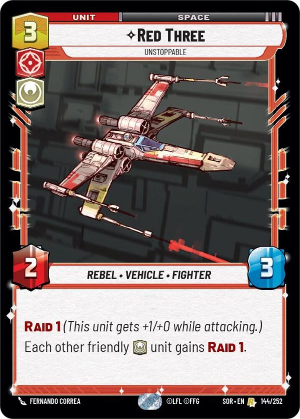 Red Three - Unstoppable - Spark of Rebellion (SOR) - Foil