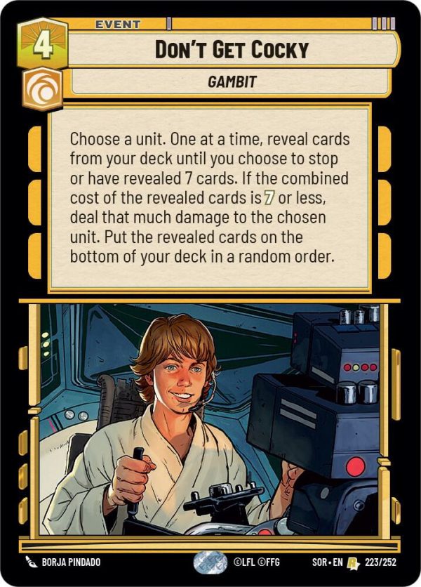 Don't Get Cocky - Spark of Rebellion (SOR)