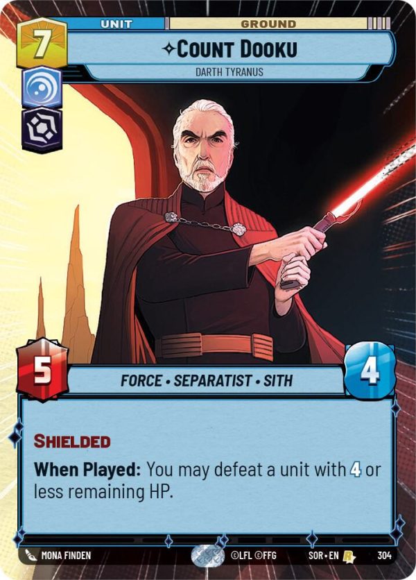 Count Dooku - Darth Tyranus (Hyperspace) - Spark of Rebellion (SOR) - Foil