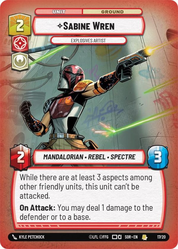 Sabine Wren - Explosives Artist - Spark of Rebellion: Weekly Play Promos (SOR-WPP)