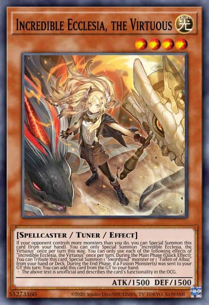 Incredible Ecclesia, the Virtuous - (2022 Tin of the Pharaoh's Gods) - (MP22-EN188) - (Prismatic Secret Rare)