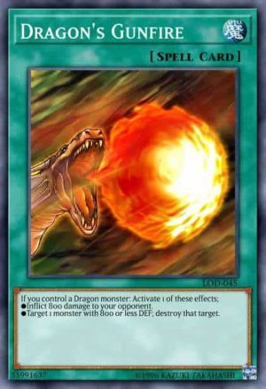 Dragon's Gunfire - (Mystic Fighters) - (MYFI-EN050) - (Super Rare)
