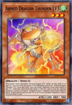 Armed Dragon Thunder LV3 - (Blazing Vortex) - (BLVO-EN004) - (Super Rare)