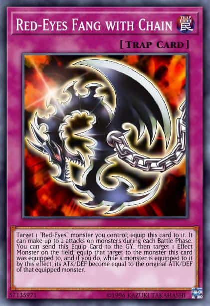 Red-Eyes Fang with Chain - (Legendary Duelists Season 1) - (LDS1-EN021) - (Secret Rare)