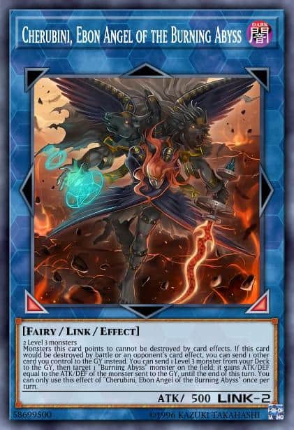 Cherubini, Ebon Angel of the Burning Abyss - (Rarity Collection) - (RA01-EN042) - (Quarter Century Secret Rare)