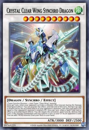 Crystal Clear Wing Synchro Dragon - (Legendary Duelists Synchro Storm) - (LED8-EN005) - (Ultra Rare)