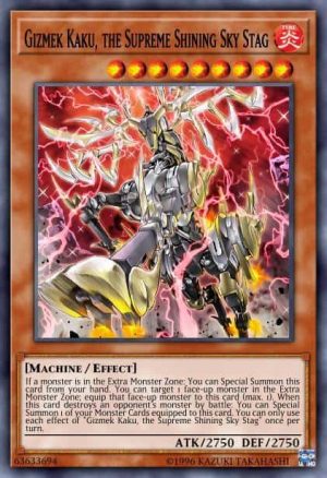 Gizmek Kaku, the Supreme Shining Sky Stag - (Ignition Assault) - (IGAS-EN024) - (Secret Rare)