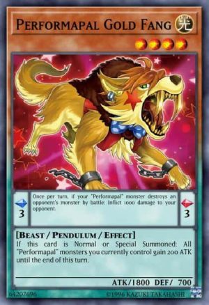 Performapal Gold Fang - (Cybernetic Horizon) - (CYHO-EN095) - (Rare)