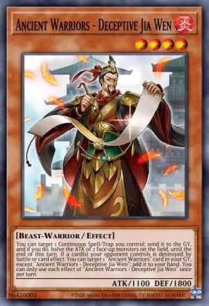 Ancient Warriors - Deceptive Jia Wen - (Eternity Code) - (ETCO-EN022) - (Common)