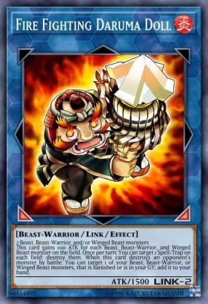 Fire Fighting Daruma Doll - (Flames of Destruction) - (FLOD-EN051) - (Rare)