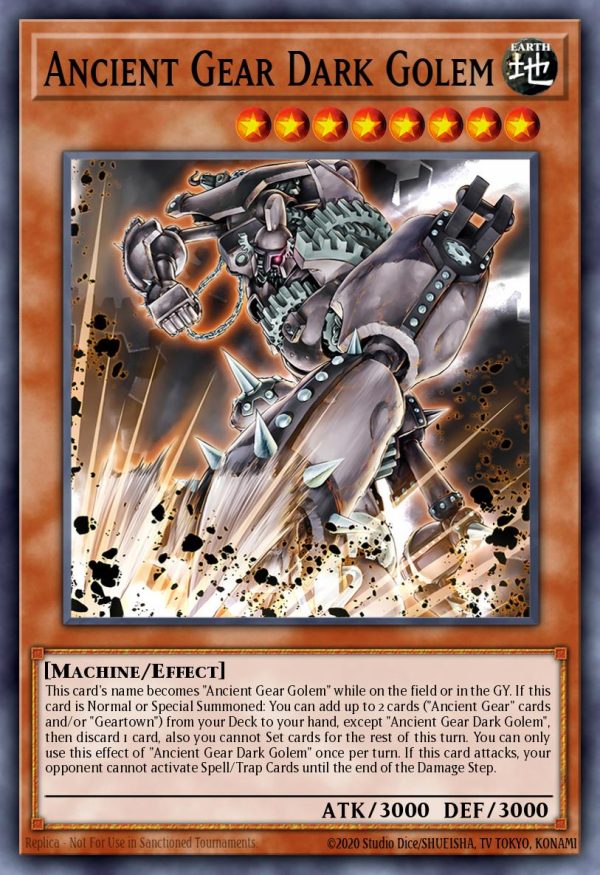 Ancient Gear Dark Golem - (Legacy of Destruction) - (LEDE-EN006) - (Super Rare)
