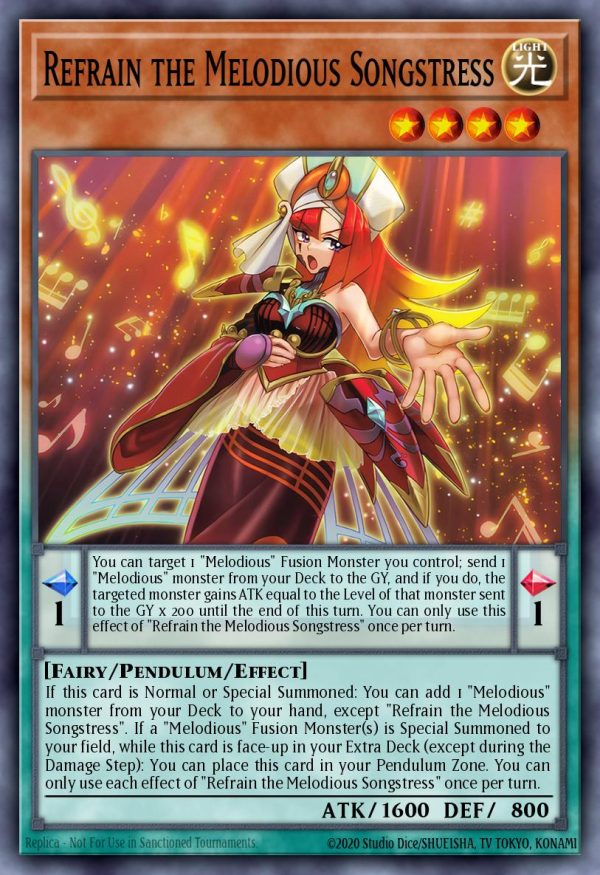 Refrain the Melodious Songstress - (Legacy of Destruction) - (LEDE-EN009) - (Common)