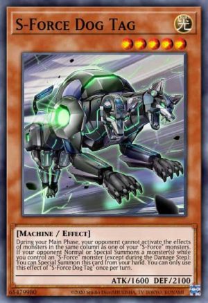 S-Force Dog Tag - (Lightning Overdrive) - (LIOV-EN014) - (Common)