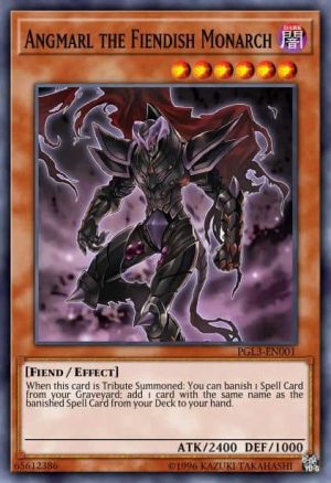 Angmarl the Fiendish Monarch - (Premium Gold Infinite Gold) - (PGL3-EN001) - (Gold Secret Rare)