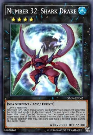 Number 32: Shark Drake - (Premium Gold) - (PGLD-EN044) - (Gold Rare)