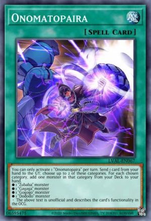 Onomatopaira - (Legacy of the Valiant) - (LVAL-EN067) - (Rare)