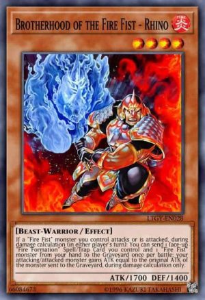 Brotherhood of the Fire Fist - Rhino - (2014 Mega-Tin Mega Pack) - (MP14-EN014) - (Rare)