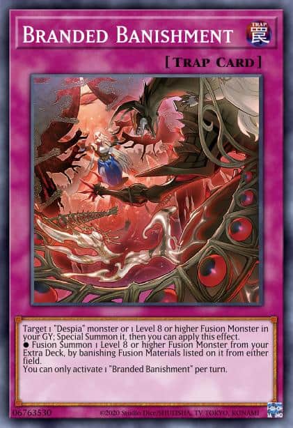 Branded Banishment - (Dueling Heroes Tin) - (MP23-EN102) - (Prismatic Secret Rare)