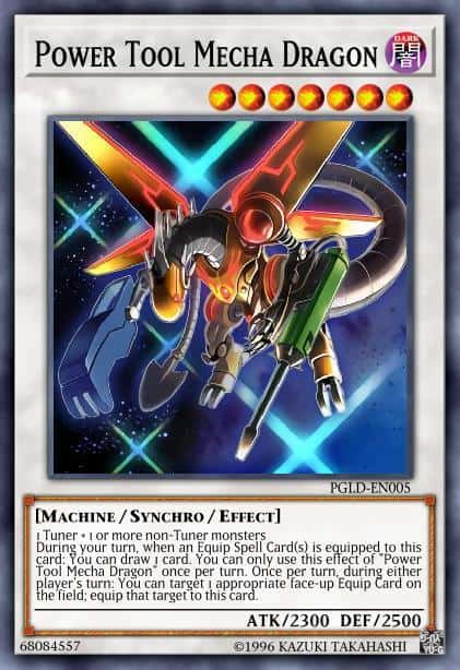 Power Tool Mecha Dragon - (Premium Gold) - (PGLD-EN005) - (Gold Secret Rare)