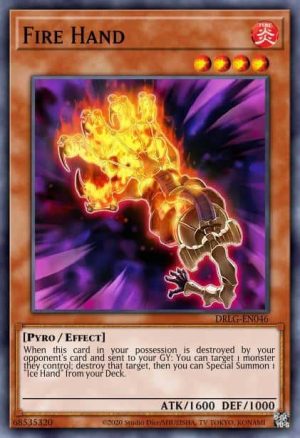 Fire Hand - (Dragons of Legend) - (DRLG-EN046) - (Secret Rare)