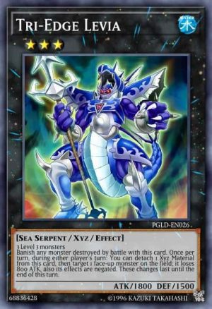 Tri-Edge Levia - (Premium Gold) - (PGLD-EN026) - (Gold Secret Rare)