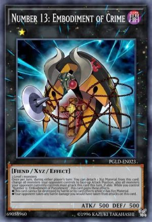 Number 13: Embodiment of Crime - (Premium Gold) - (PGLD-EN023) - (Gold Secret Rare)