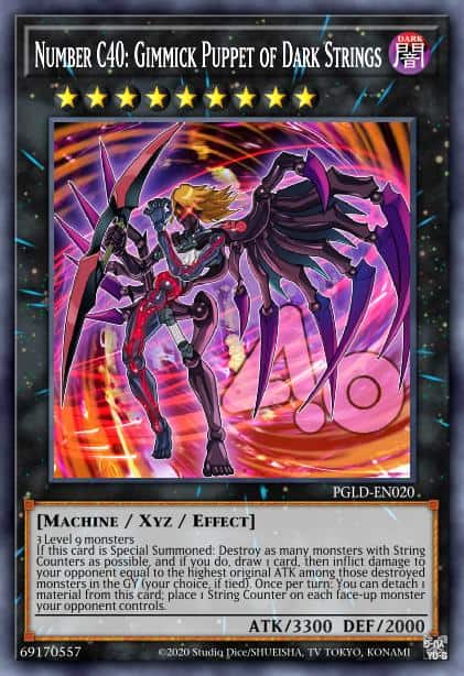 Number C40: Gimmick Puppet of Dark Strings - (Premium Gold) - (PGLD-EN020) - (Gold Secret Rare)