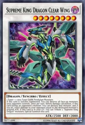Supreme King Dragon Clear Wing - (Legendary Dragon Decks) - (LEDD-ENC30) - (Common)