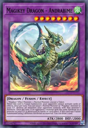 Magikey Dragon - Andrabime - (Dawn of Majesty) - (DAMA-EN037) - (Super Rare)