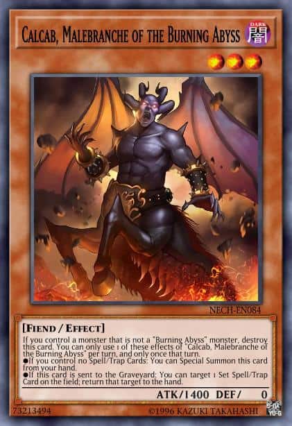 Calcab, Malebranche of the Burning Abyss - (Premium Gold Infinite Gold) - (PGL3-EN048) - (Gold Rare)