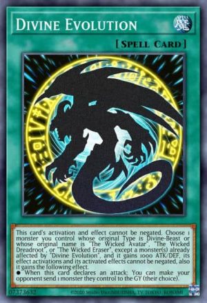Divine Evolution - (Egyptian God Deck Obelisk the Tormentor) - (EGO1-EN004) - (Ultra Rare)