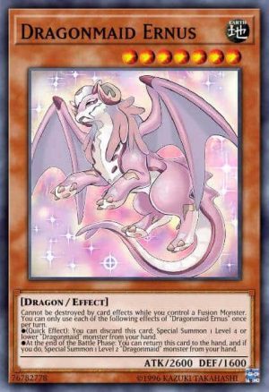 Dragonmaid Ernus - (Mystic Fighters) - (MYFI-EN015) - (Super Rare)