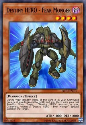 Destiny HERO - Fear Monger - (LC 2 The Duel Academy Years Mega Pack) - (LCGX-EN130) - (Common)