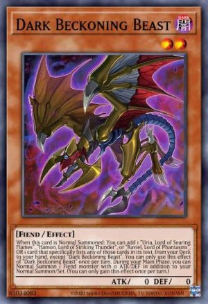 Dark Beckoning Beast - (Structure Sacred Beasts) - (SDSA-EN003) - (Common)