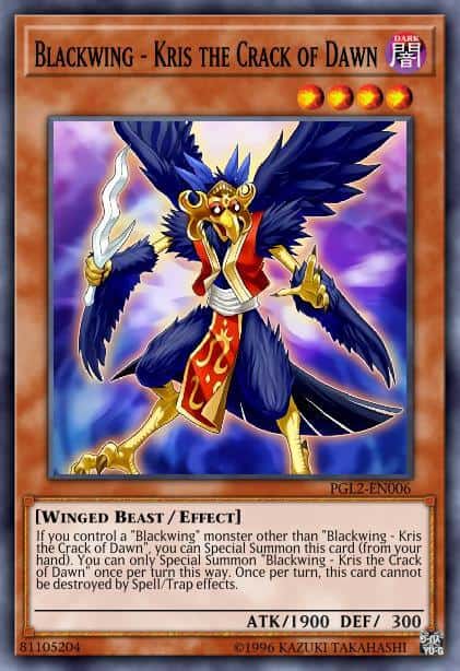 Blackwing - Kris the Crack of Dawn - (Premium Gold Return of the Bling) - (PGL2-EN006) - (Gold Secret Rare)