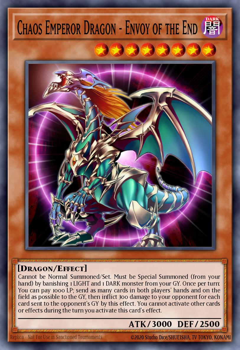 Chaos Emperor Dragon - Envoy of the End - (Platinum Secret Rare)- (Quarter Century Bonanza) - (RA03-EN133)