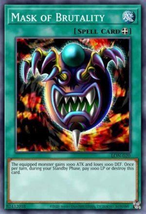 Mask of Brutality - (Battle Pack 3 Monster League) - (BP03-EN137) - (Common)