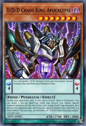 D/D/D Chaos King Apocalypse - (Pendulum Domination Structure) - (SDPD-EN001) - (Ultra Rare)