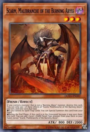 Scarm, Malebranche of the Burning Abyss - (Premium Gold Infinite Gold) - (PGL3-EN043) - (Gold Rare)